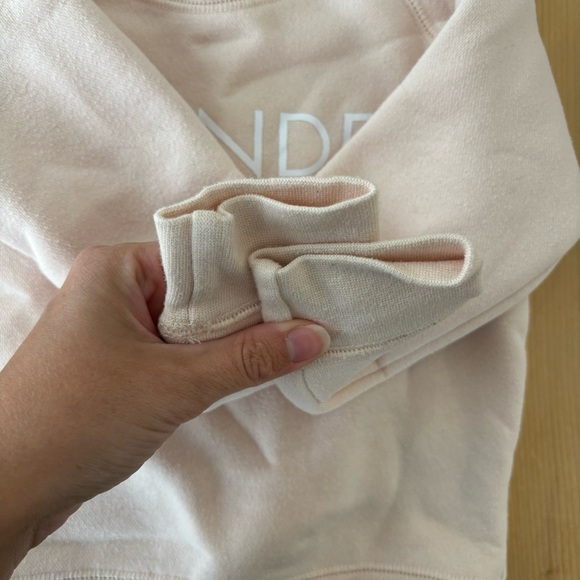 Brunette The Label 2T Girls ‘Blonde’ Crewneck Sweatshirt Light Pink - Picture 4 of 5
